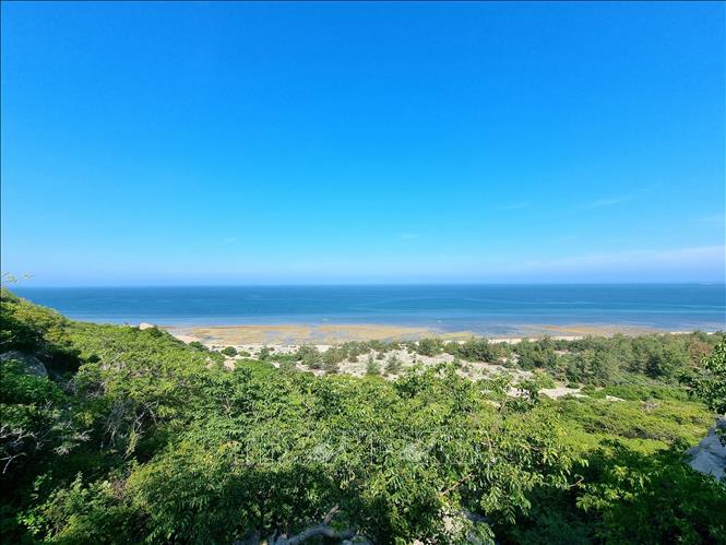 The Thit beach, known as a destination for turtles laying egg every year, is under strict protection. VNA Photo: Nguyễn Thành