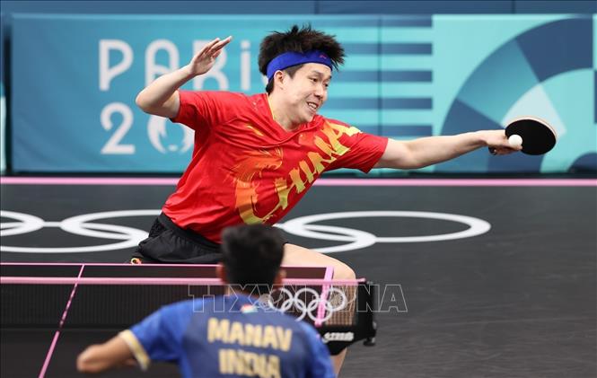 Vương Sơ Cần là tay vợt hiện đang giữ vị trí số một thế giới. Ảnh: Hoàng Linh - phóng viên TTXVN tại Paris