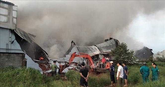 Hiện trường vụ cháy. Ảnh: TTXVN phát
