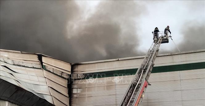 Hiện trường vụ cháy. Ảnh: TTXVN phát
