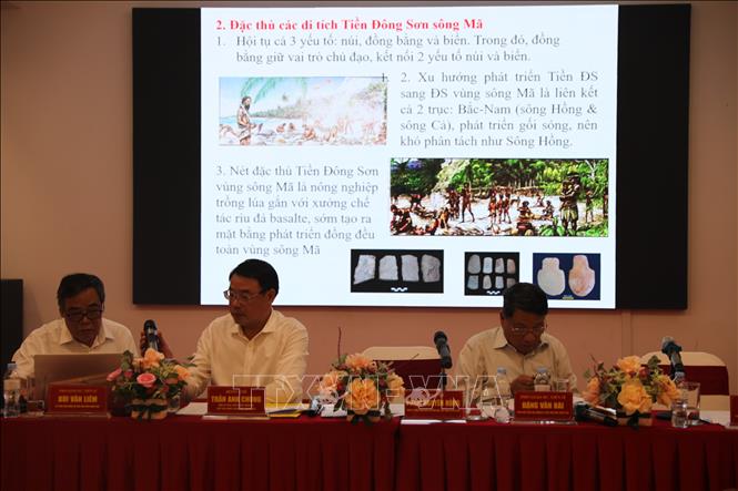 Hội thảo thu hút sự tham gia của hơn 200 đại biểu đến từ các cơ quan Trung ương, địa phương, trong đó có nhiều chuyên gia, nhà khoa học thuộc các lĩnh vực lịch sử, khảo cổ, di sản, bảo tàng... Ảnh: Hoa Mai - TTXVN 