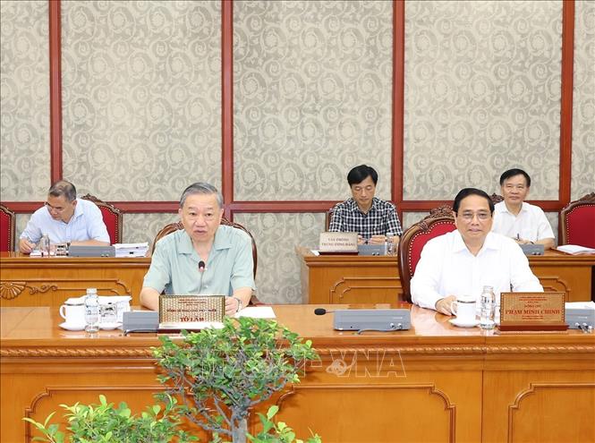Tổng Bí thư, Chủ tịch nước Tô Lâm phát biểu chỉ đạo. Ảnh: Trí Dũng – TTXVN