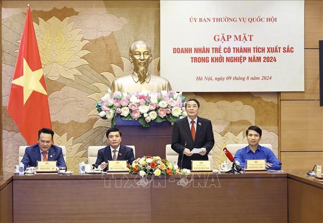 Phó Chủ tịch Quốc hội Nguyễn Đức Hải phát biểu. Ảnh: Doãn Tấn - TTXVN