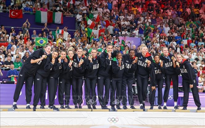 Trước khi bước vào trận chung kết, Italia đang là đương kim vô địch thế giới. Ảnh: Hoàng Linh - PV TTXVN từ Paris
