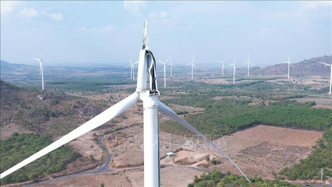  Nhà máy điện gió Ia Le 1 thuộc Công ty Cổ phần Đầu tư phát triển Điện gió Cao Nguyên 1 là một trong 4 nhà máy tại Gia Lai bị Bộ Công an yêu cầu cung cấp hồ sơ, tài liệu. Ảnh: Hoài Nam - TTXVN