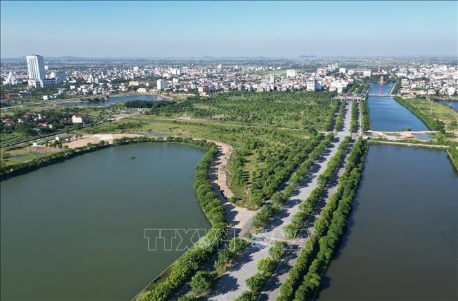 Một góc thành phố Ninh Bình hiện nay. Ảnh: Đức Phương - TTXVN