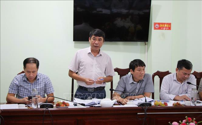 Đại diện đoàn công tác nêu ý kiến. Ảnh: Nguyễn Hằng - TTXVN