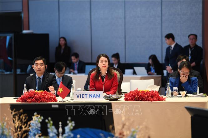 Thứ trưởng Bộ Ngoại giao Nguyễn Minh Hằng dẫn đầu đoàn đại biểu Việt Nam tham dự Hội nghị. Ảnh: Huy Tiến - P/v TTXVN tại Thái Lan

