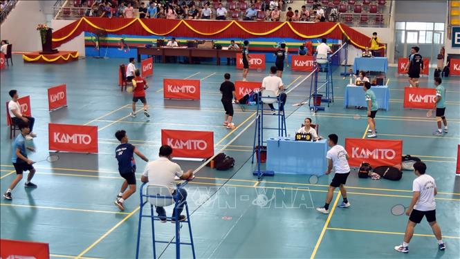 Các vận động viên tham gia thi đấu. Ảnh: Lê Sen - TTXVN
