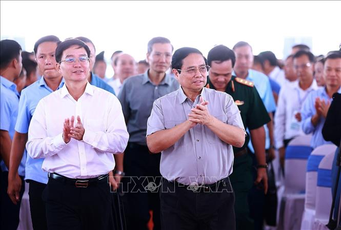 Prime Minister Pham Minh Chinh attends the movement's launching ceremony. VNA Photo: Dương Giang