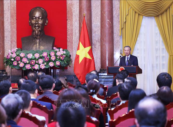 Tổng Bí thư, Chủ tịch nước Tô Lâm phát biểu. Ảnh: Lâm Khánh - TTXVN