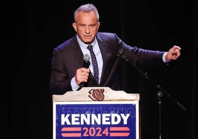 (Tư liệu) Ông Robert F. Kennedy Jr. phát biểu tại Los Angeles, California, Mỹ. Ảnh: Getty Images/TTXVN
