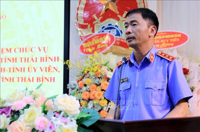Phó Viện trưởng Viện kiểm sát nhân dân tối cao Nguyễn Duy Giảng phát biểu. Ảnh: Thế Duyệt – TTXVN