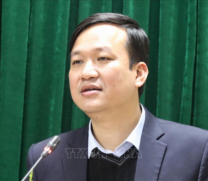 UBKT Trung ương quyết định thi hành kỷ luật bằng hình thức Cảnh cáo đối với đồng chí Lê Ô Pích, Ủy viên Ban Thường vụ Tỉnh ủy, Ủy viên Ban cán sự đảng, Phó Chủ tịch UBND tỉnh Bắc Giang nhiệm kỳ 2021-2026. Ảnh: TTXVN
