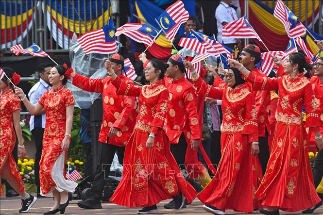 Diễu hành mừng Quốc khánh Malaysia lần thứ 67 tại Putrajaya, ngày 31/8/2024. Ảnh: THX/TTXVN