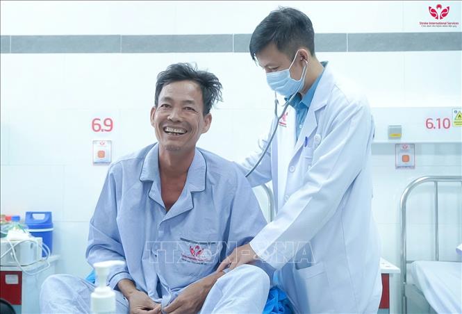 Sức khoẻ bệnh nhân đã ổn định sau phẫu thuật. Ảnh: TTXVN phát