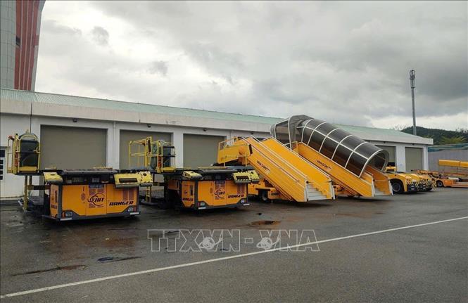 Cảng hàng không quốc tế Vân Đồn đảm bảo vận hành bay an toàn sau bão Yagi. Ảnh: TTXVN phát