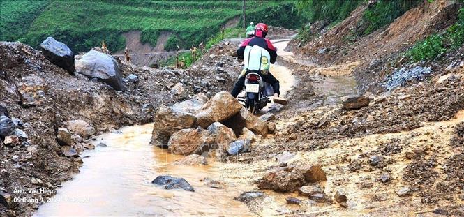 Landslides in Yen Minh district, Ha Giang province. Photo by courtesy