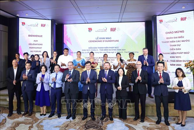 The Asia-Pacific forum for young Francophones opens in Hanoi on September 11. VNA Photo: Phương Hoa