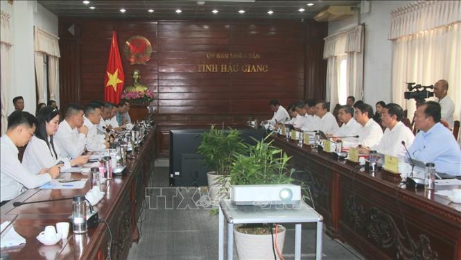 Quang cảnh buổi làm việc. Ảnh: Duy Khương - TTXVN