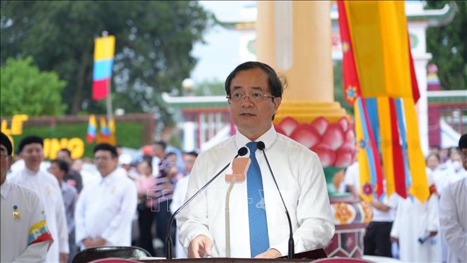 Ông Nguyễn Hồng Thanh, Phó Chủ tịch UBND tỉnh Tây Ninh phát biểu. Ảnh: Minh Phú - TTXVN