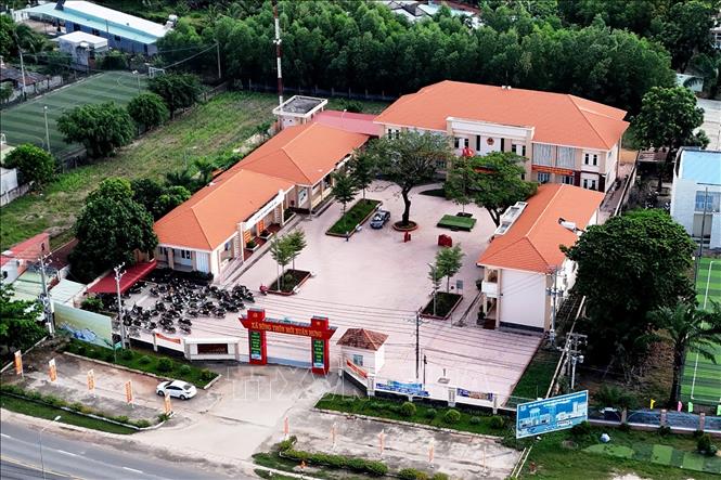 Trung tâm hành chính xã nông thôn mới Xuân Hưng, huyện Xuân Lộc, tỉnh Đồng Nai. Ảnh: Hồng Đạt - TTXVN
