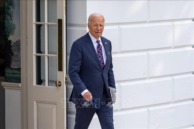 Tổng thống Mỹ Joe Biden tại Nhà Trắng ở Washington, D.C., Mỹ. Ảnh: THX/TTXVN