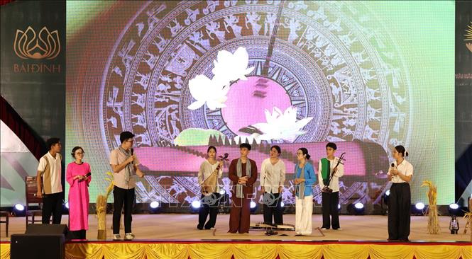 Các đội thi tham gia vòng chung kết cuộc thi. Ảnh: Thùy Dung - TTXVN