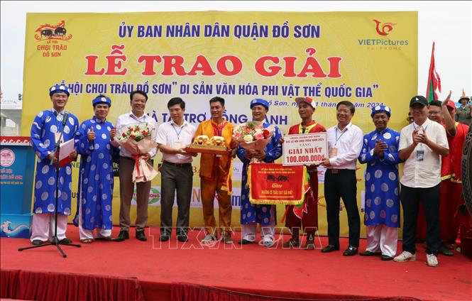 The awarding ceremony. VNA Photo: Hoàng Ngọc