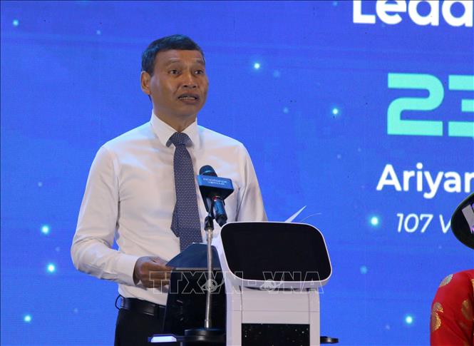 Phó Chủ tịch Thường trực UBND thành phố Đà Nẵng Hồ Kỳ Minh phát biểu tại sự kiện. Ảnh: Trần Lê Lâm – TTXVN
