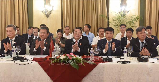 The Vietnamese delegation at the session. VNA Photo: Việt Hùng