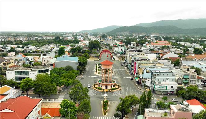 Di tích lịch sử nhà tròn tại điểm giao. giữa đường 27/4 với đường Cách mạng tháng 8, thành phố Bà Rịa, tỉnh Bà Rịa - Vũng Tàu. Ảnh: Vũ Sinh - TTXVN