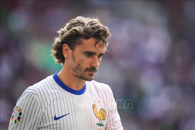 Cầu thủ Antoine Griezmann trong trận đấu giữa đội tuyển Pháp gặp Bỉ tại EURO 2024 ở Duesseldorf, Đức ngày 1/7/2024. Ảnh: THX/TTXVN