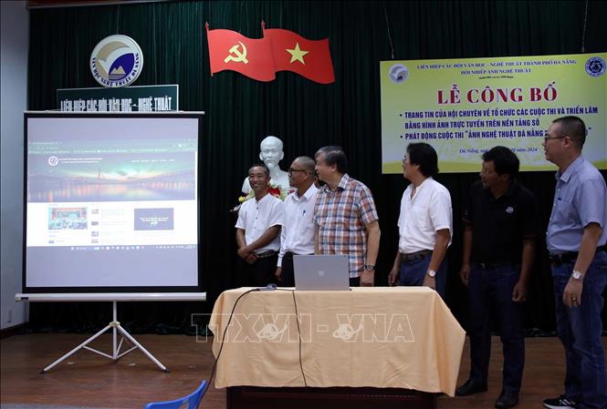 Trang tin của Hội chính thức được ra mắt trên nền tảng số. Ảnh: Trần Lê Lâm - TTXVN 