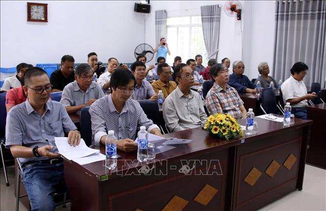 Đại biểu dự buổi công bố về Trang tin của Hội. Ảnh: Trần Lê Lâm - TTXVN 
