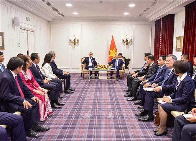 Tổng Bí thư, Chủ tịch nước Tô Lâm tiếp ông Benoit De Saint-Exupery, Tổng Giám đốc Thương mại Toàn cầu, Phó Chủ tịch cấp cao, Thành viên Ban điều hành Tập đoàn Airbus. Ảnh: Trí Dũng – TTXVN