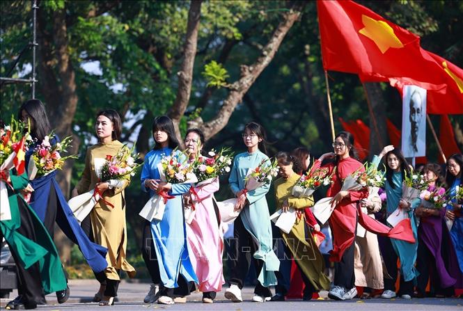 A procession at the event. VNA Photo