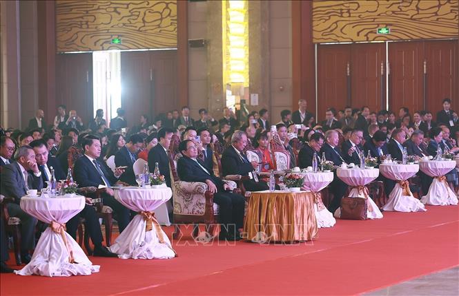 Prime Minister Pham Minh Chinh attends the ASEAN Business and Investment Summit. VNA Photo: Dương Giang