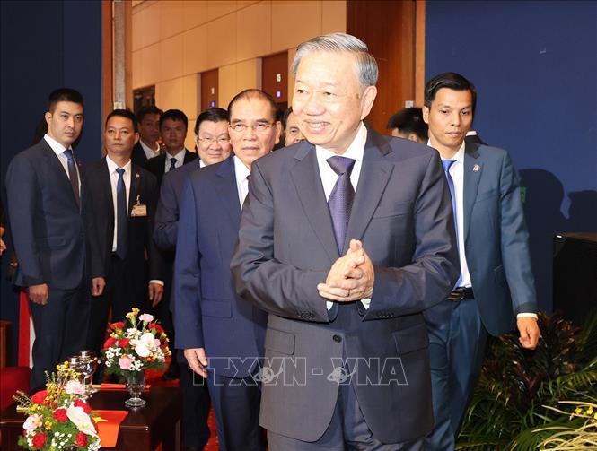 Tổng Bí thư, Chủ tịch nước Tô Lâm đến dự Lễ kỷ niệm 70 năm Ngày Giải phóng Thủ đô. Ảnh: Trí Dũng – TTXVN