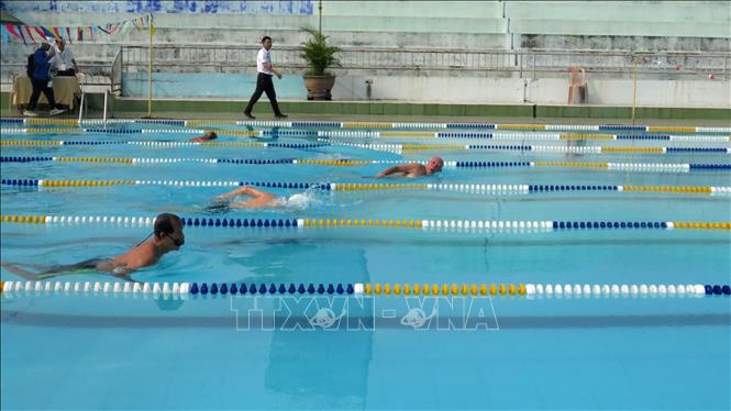 Các vận động viên tham gia thi đấu. Ảnh: Tường Vi - TTXVN