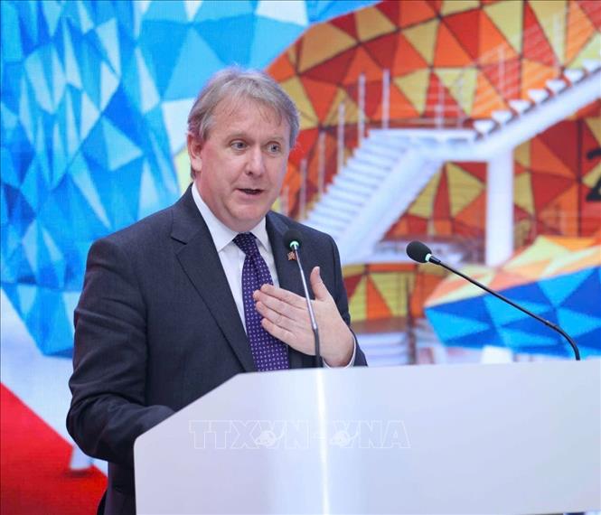 Ông Marcus Winsley - Phó Đại sứ Anh tại Việt Nam phát biểu. Ảnh: Thanh Tùng - TTXVN