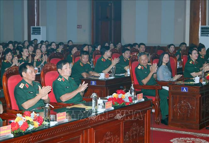 Các đại biểu dự buổi gặp mặt. Ảnh: Trọng Đức - TTXVN