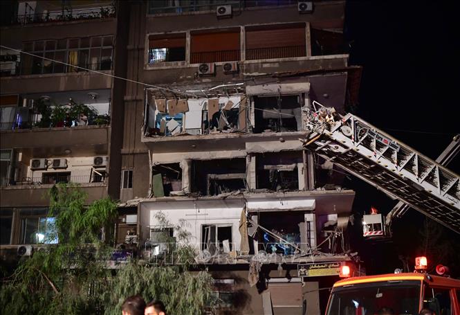 (Tư liệu) Cảnh đổ nát sau một vụ tấn công tại Damascus, Syria. Ảnh: THX/TTXVN
