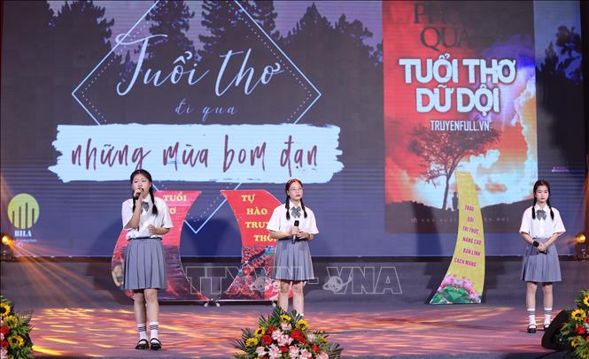 Tiết mục tham gia hội thi. Ảnh: Danh Lam - TTXVN