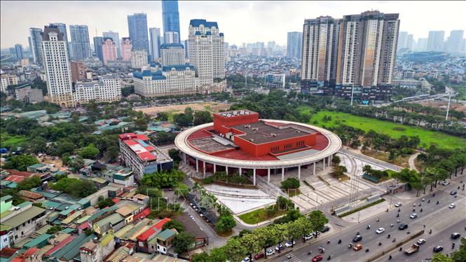 Đây là dự án đặc biệt mang ý nghĩa chính trị - ngoại giao quan trọng do Đảng, Nhà nước, Chính phủ và Nhân dân Trung Quốc tặng Việt Nam. Ảnh: Tuấn Anh - TTXVN