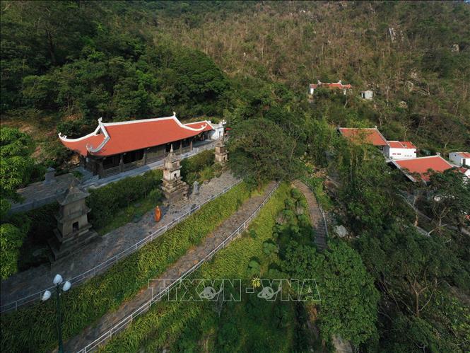 Ngọa Vân Thượng là nơi lưu giữ nhiều dấu tích lịch sử linh thiêng, liên quan đến những ngày tháng cuối cùng trong cuộc đời tu hành của Phật hoàng Trần Nhân Tông. Ảnh: Minh Đức - TTXVN
