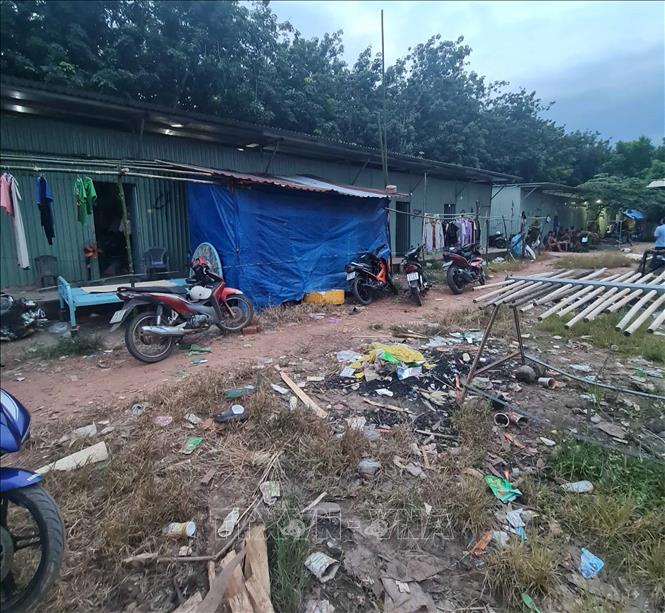 Hiện trường vụ án. Ảnh: TTXVN phát