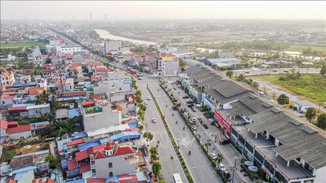 Thuỷ Nguyên ngày càng khang trang, hiện đại hơn, sẵn sàng lên thành phố trực thuộc Hải Phòng vào năm 2025. Ảnh: Hoàng Hiếu - TTXVN