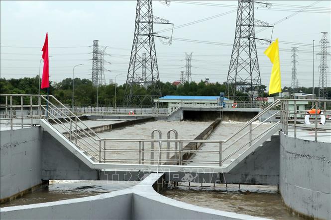 Khu hồ xử lý vi sinh. Ảnh: Đoàn Mạnh Dương-TTXVN