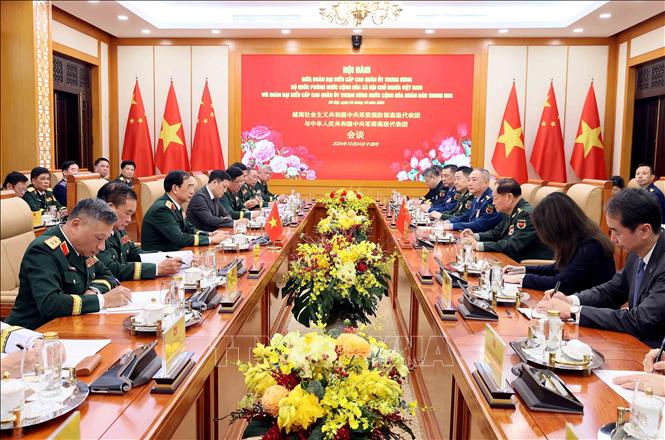 A view of the talks. VNA Photo: An Đăng